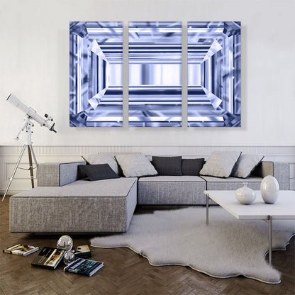 Violet Purple Emerald Cut Diamond Jewel