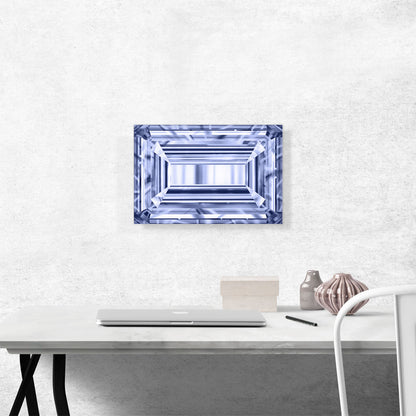 Violet Purple Emerald Cut Diamond Jewel