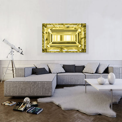 Yellow Emerald Cut Diamond Jewel