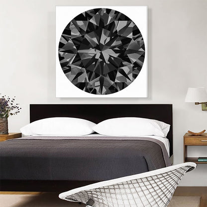 Black Round Brilliant Cut Diamond Jewel