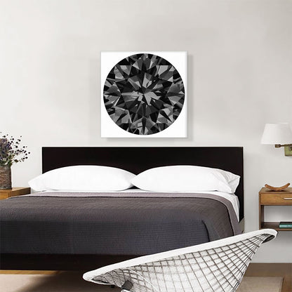 Black Round Brilliant Cut Diamond Jewel