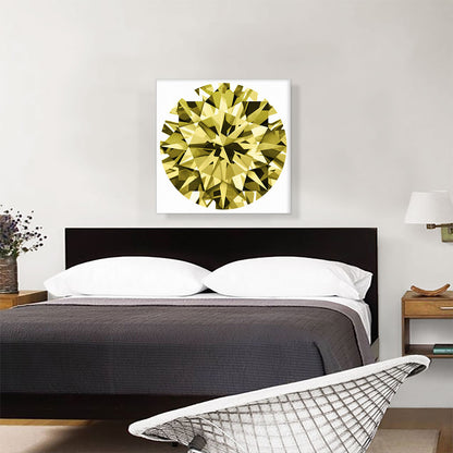 Yellow Round Brilliant Cut Diamond Jewel
