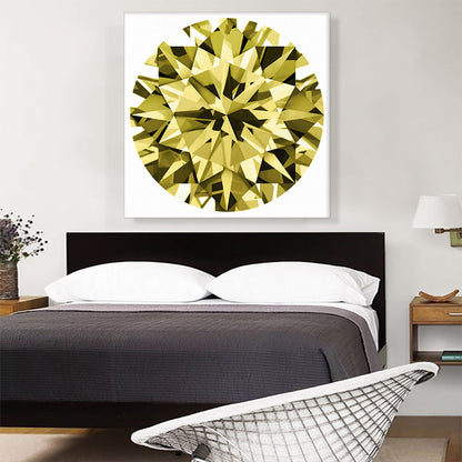 Yellow Round Brilliant Cut Diamond Jewel