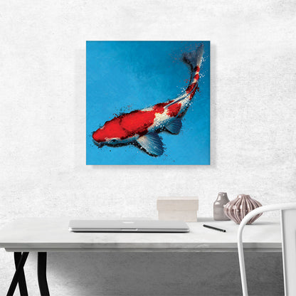 Kohaku Koi Carp Fish Japan China Asia