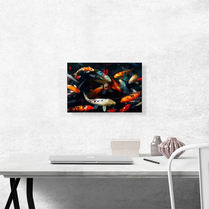Koi Carp Fish China Asia Japan in Pond