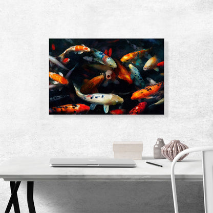 Koi Carp Fish China Asia Japan in Pond