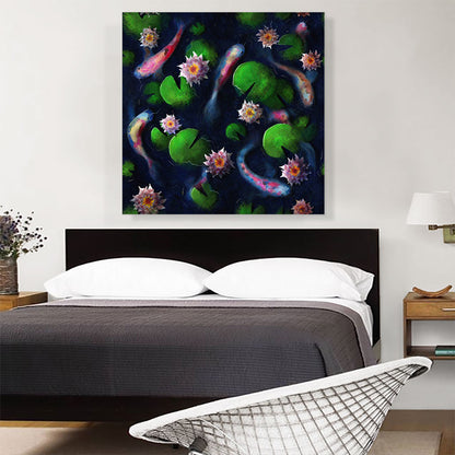 Koi Carp Fish Japan China Pond Water Lilies