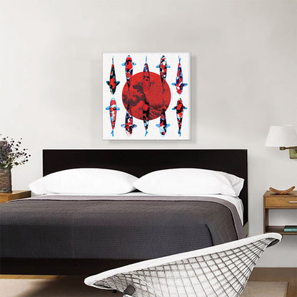 Koi Carp Fish Japan Flag Great Wave