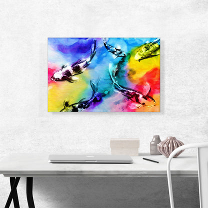 Colorful Koi Carp Japan Asia China Fish