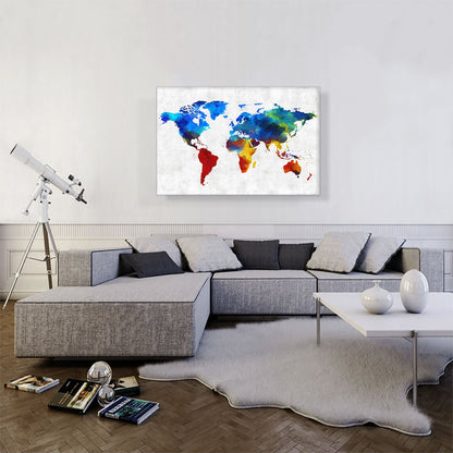 Colorful World Map Globe
