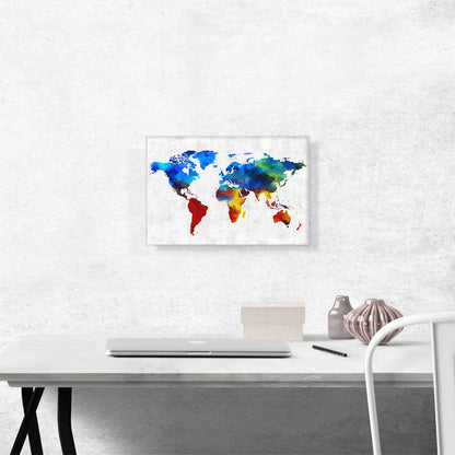 Colorful World Map Globe