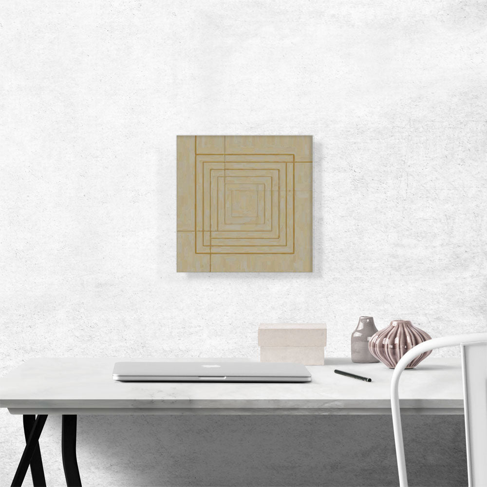 Mid-Century Modern Gold Squares