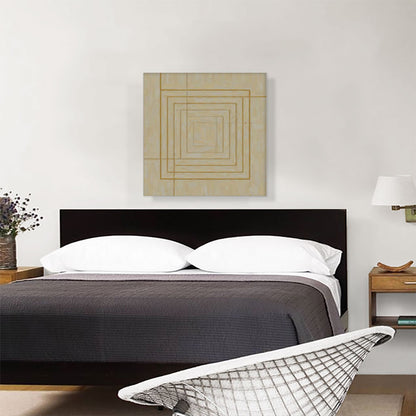 Mid-Century Modern Gold Squares