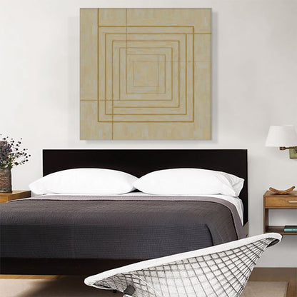 Mid-Century Modern Gold Squares