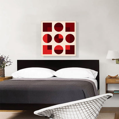 Mid-Century Modern Square Within Smaller Shapes
