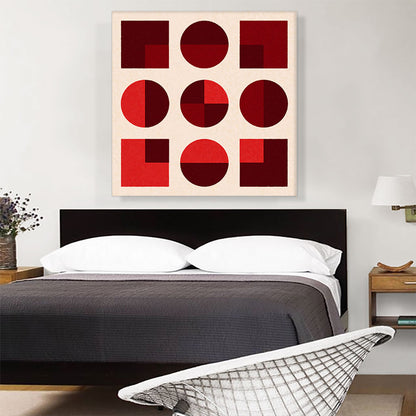Mid-Century Modern Square Within Smaller Shapes