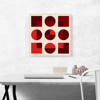 Mid-Century Modern Square Within Smaller Shapes