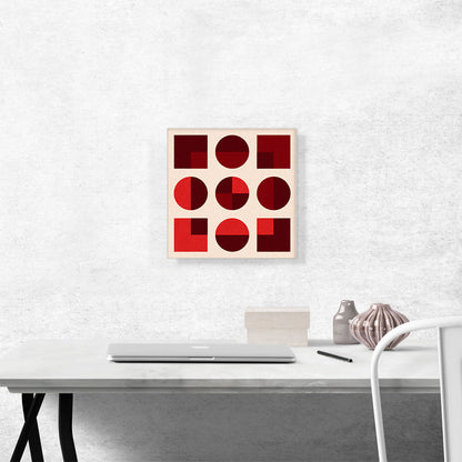 Mid-Century Modern Square Within Smaller Shapes