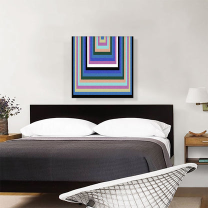 Mid-Century Modern Stretched Squares