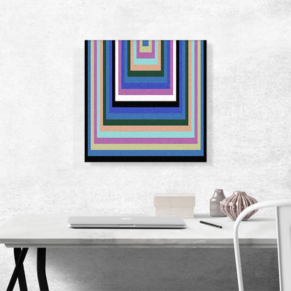 Mid-Century Modern Stretched Squares