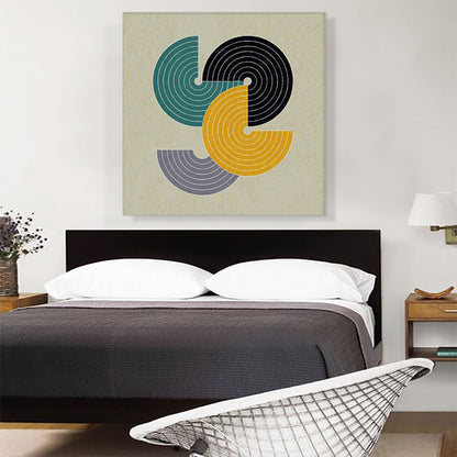 Mid-Century Modern Circles Missing Quarters