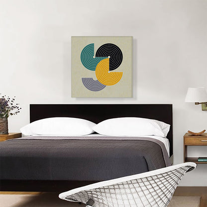 Mid-Century Modern Circles Missing Quarters