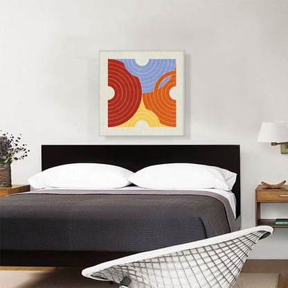 Mid-Century Modern A Square of Half Circles