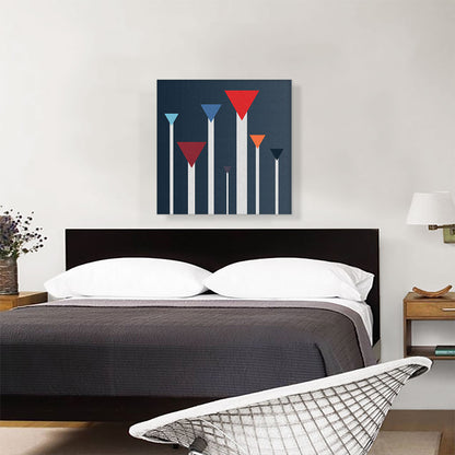 Mid-Century Modern Ascending Triangles