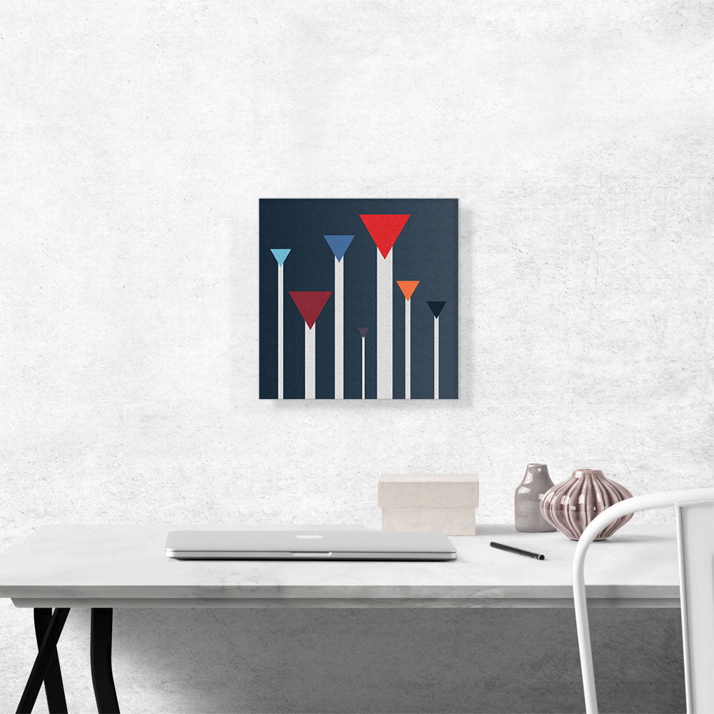 Mid-Century Modern Ascending Triangles