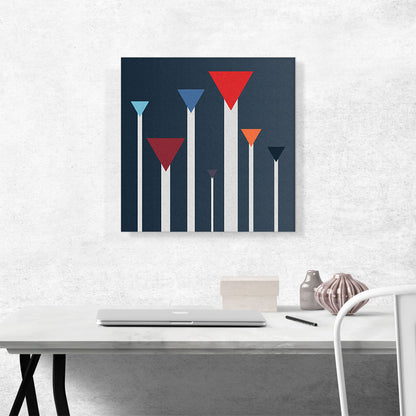 Mid-Century Modern Ascending Triangles