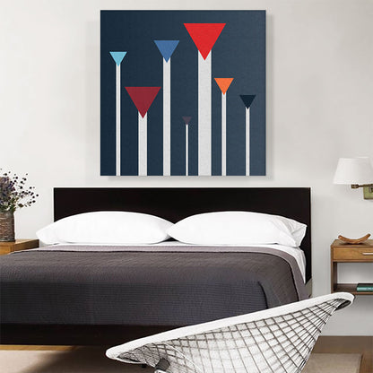 Mid-Century Modern Ascending Triangles