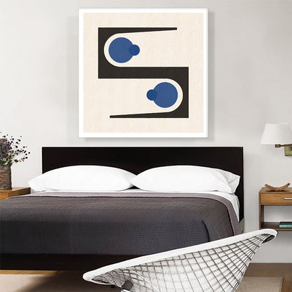 Mid-Century Modern Blue Circles Hiding in Caves