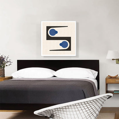 Mid-Century Modern Blue Circles Hiding in Caves