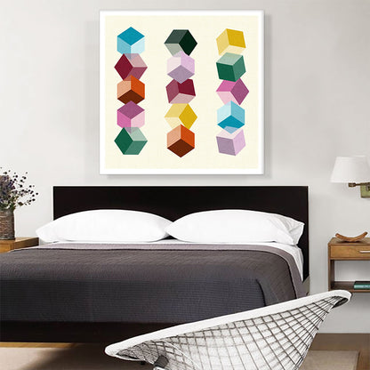 Mid-Century Modern Vivid Ice Cubes