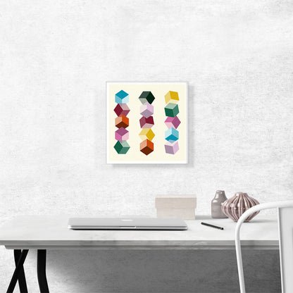 Mid-Century Modern Vivid Ice Cubes