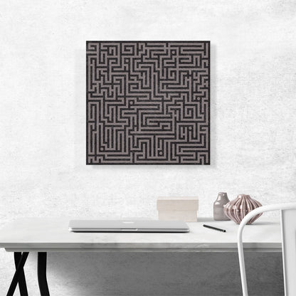 Mid-Century Modern Grunge Maze