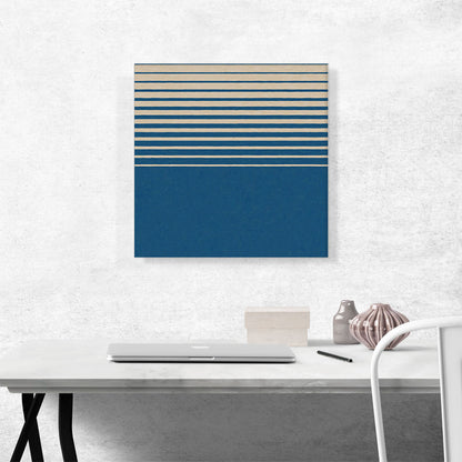 Mid-Century Modern Increasing Frequency Blue