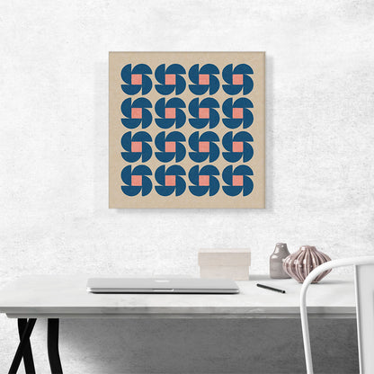 Mid-Century Modern Blue Flower Garbage Disposals