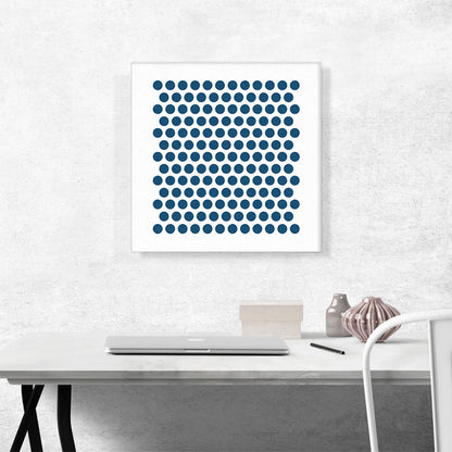 Mid-Century Modern Tower of Blue Dots