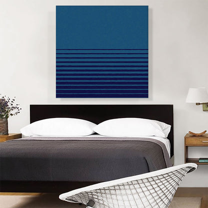 Mid-Century Modern Decreasing Frequency Blue