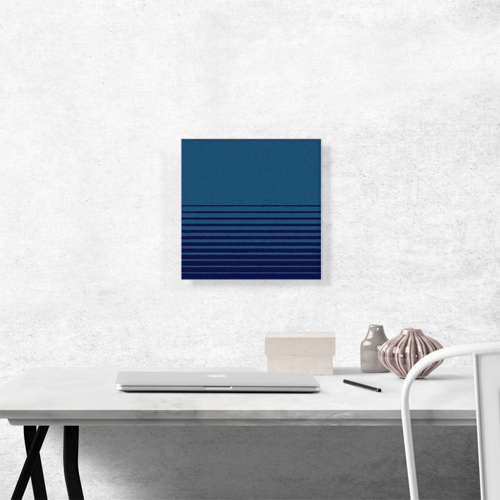 Mid-Century Modern Decreasing Frequency Blue