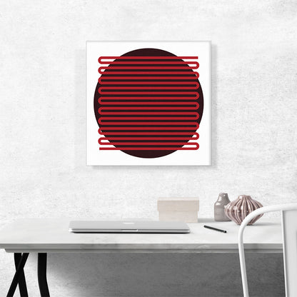 Mid-Century Modern Pancake Under Radiator