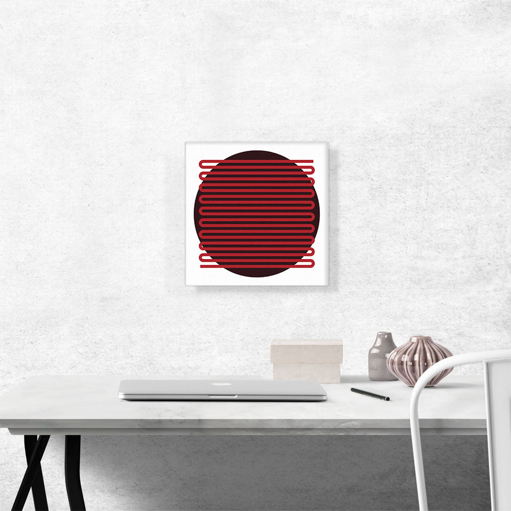 Mid-Century Modern Pancake Under Radiator
