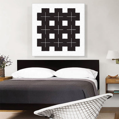 Mid-Century Modern Black Fence