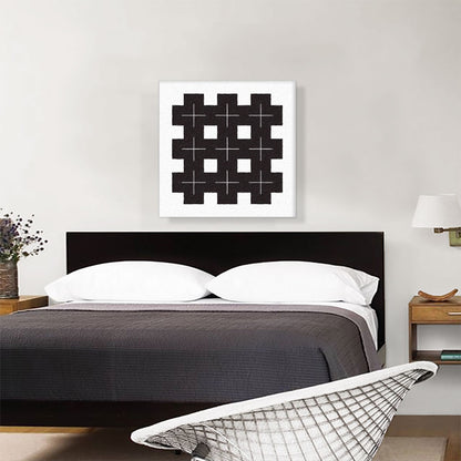Mid-Century Modern Black Fence