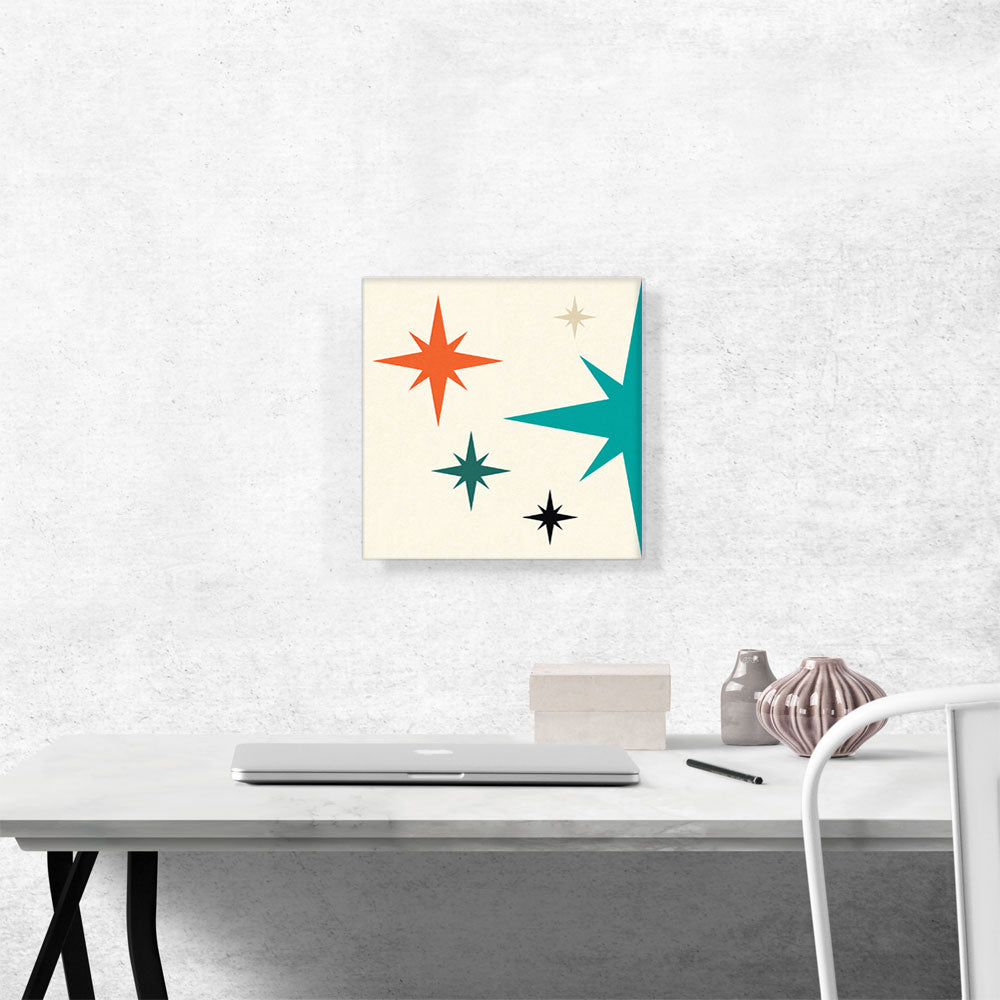 Mid-Century Modern Stars on Beige