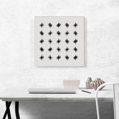 Mid-Century Modern Star Squad Greyscale