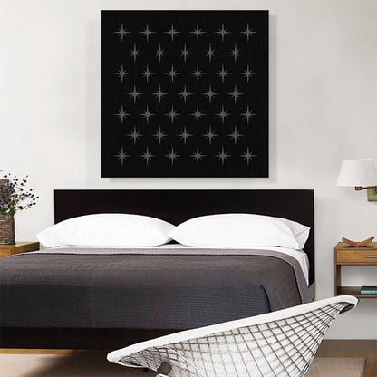 Mid-Century Modern Array of Gray Stars
