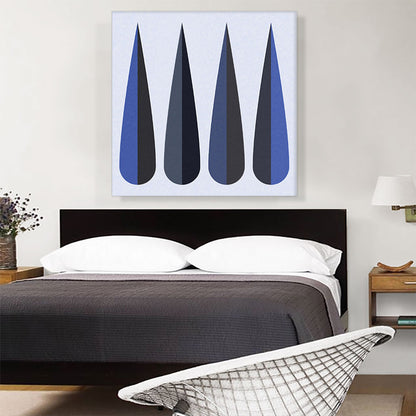 Mid-Century Modern Blue Grass Blades