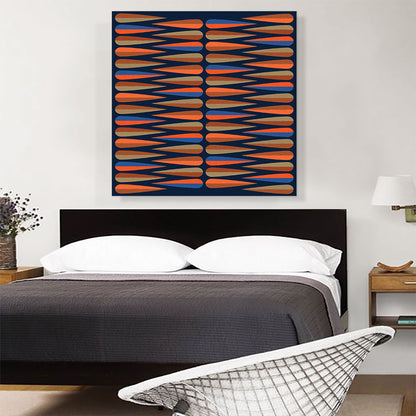 Mid-Century Modern Orange Spikes